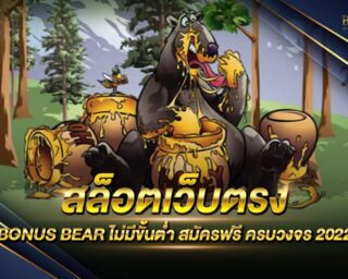 สล็อตเว็บตรง BONUS BEAR เว็บเกมสล็อตออนไลน์ยอดนิยม สนุกสนานไร้ขีดจำกัด แจกรางวัลโบนัส 100% จากยอดที่ฝากครั้งแรก โปรโมชั่นมากมาย